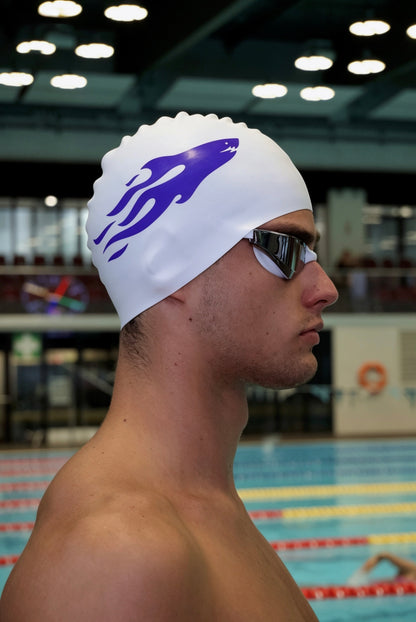 SHARK CAP V2 Czepek Biało-Fioletwoy