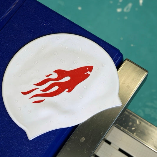 SHARK CAP V2 Czepek Biało-Czerwony
