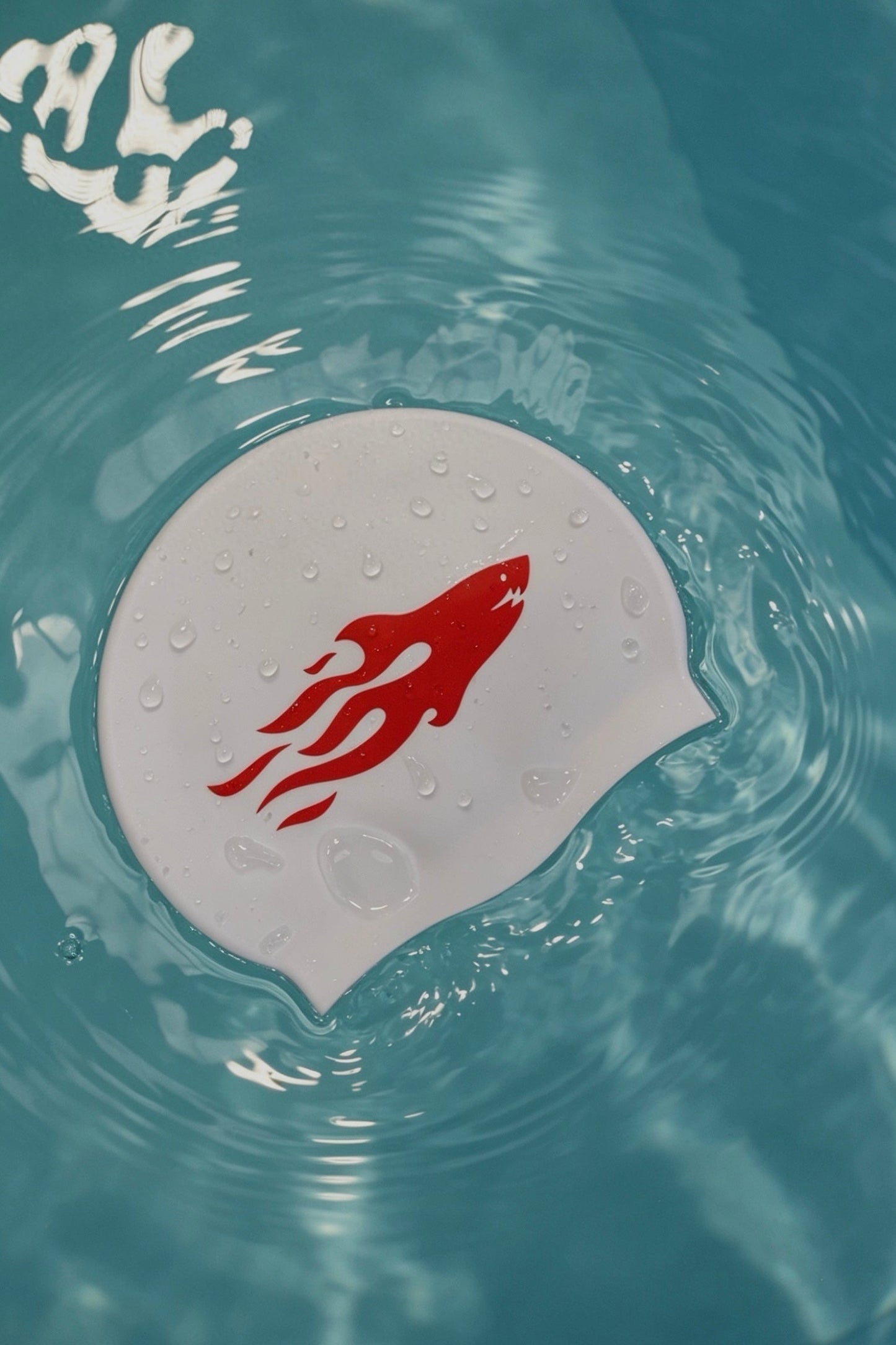 SHARK CAP V2 Czepek Biało-Czerwony